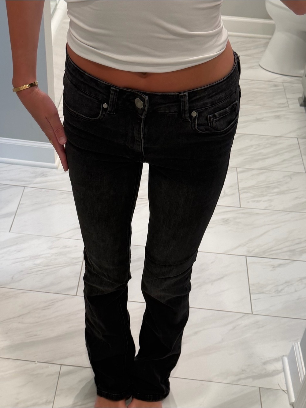 Zara Black Slim Bootcut Women's Jeans